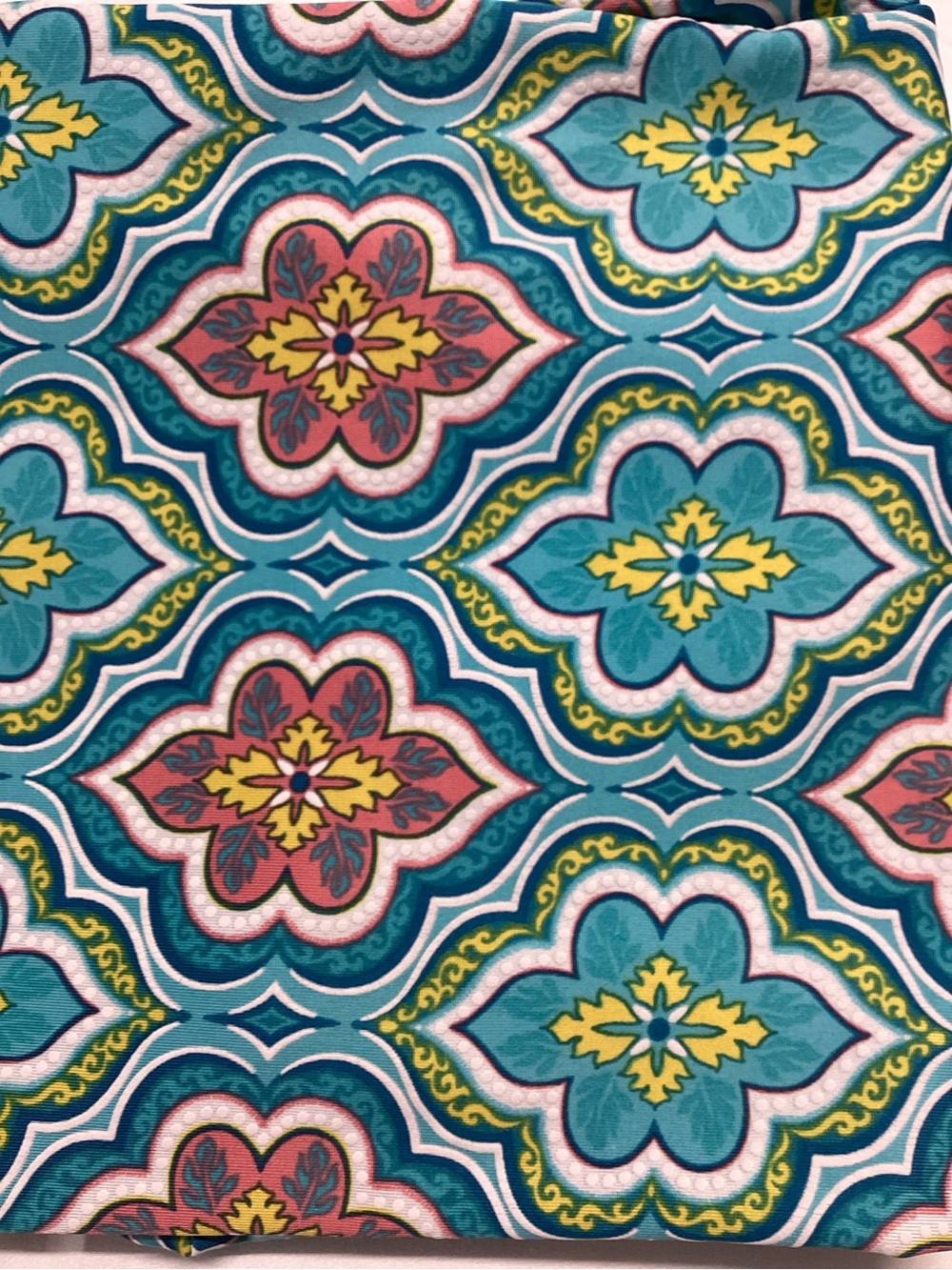Ruby Rd. Turquoise Floral Geometric Mini Dress - Picture 3 of 8